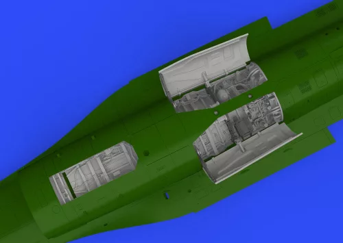 Eduard Accessories F-16C wheel bays early PRINT 1/48 KINETIC - futóműakna-részletező készlet