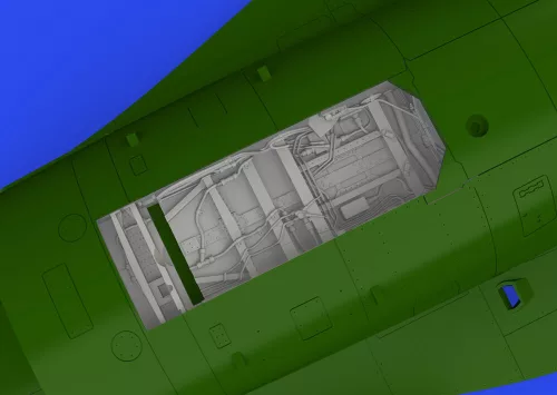 Eduard Accessories F-16C wheel bays early PRINT 1/48 KINETIC - futóműakna-részletező készlet