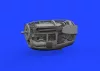 Eduard Accessories P-38J right engine PRINT 1/48 TAMIYA - jobb oldali 3D nyomtatott motorkészlet