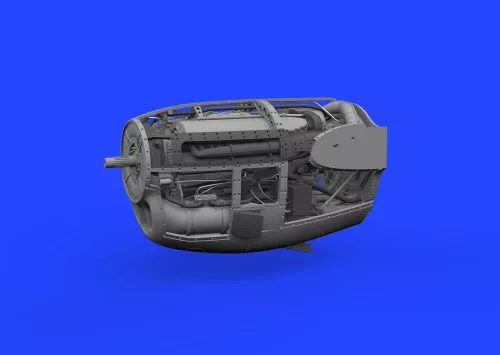 Eduard Accessories P-38J right engine PRINT 1/48 TAMIYA - jobb oldali 3D nyomtatott motorkészlet