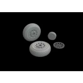   Eduard Accessories P-51B/C wheels diamond tread  EDUARD - kerékkészlet