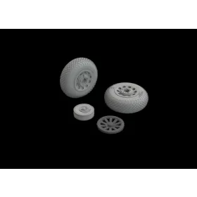   Eduard Accessories P-51B/C wheels cross tread EDUARD - kerékkészlet