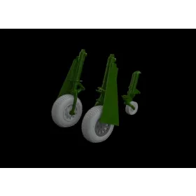   Eduard Accessories P-51B/C wheels block tread 2  EDUARD - kerékkészlet