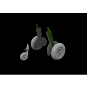   Eduard Accessories Bf 108 wheels spoked  EDUARD - kerékkészlet