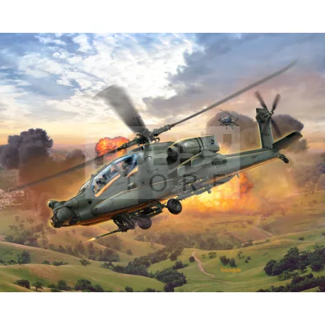 Revell Model Set AH-64A Apache 1:100 repülő makett 64985R