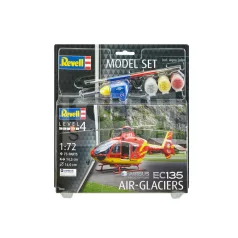   Revell Model Set EC135 AIR-GLACIERS 1:72 helikopter makett 64986R