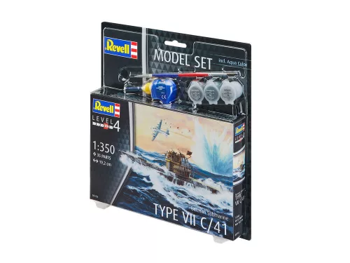 Revell Model Set German Submarine Type VII C/41 – 1:350 tengeralattjáró makett