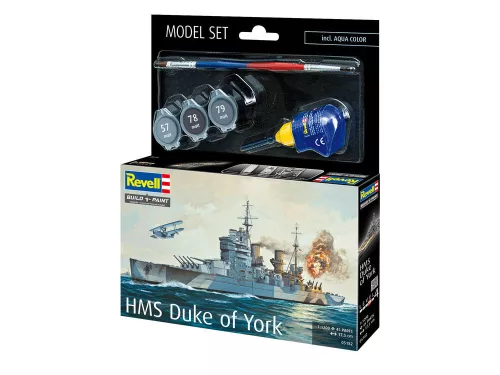 Revell Model Set HMS Duke of York – 1:1200 hadihajó makett