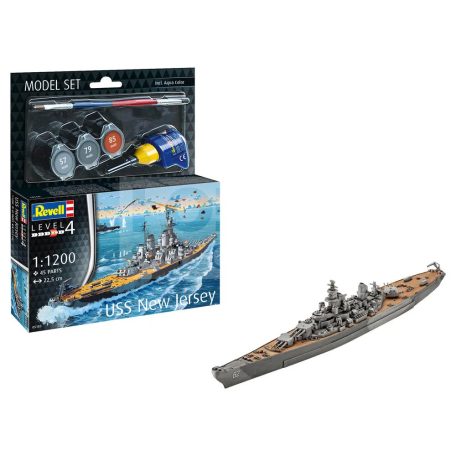 Revell Model Set Battleship USS New Jersey 1:1200 hajó makett 65183R