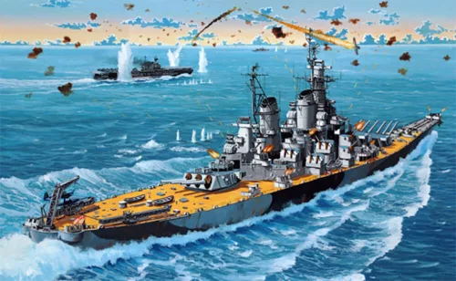 Revell Model Set USS New Jersey – 1:1200 hadihajó makett