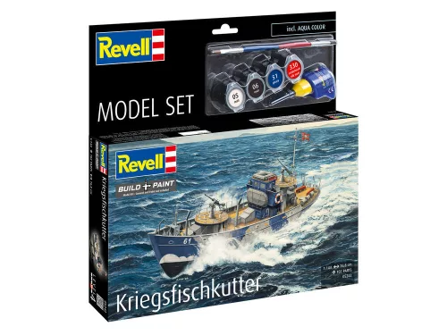 Revell Model Set KFK (Kriegsfischkutter) – 1:144 hadihajó makett