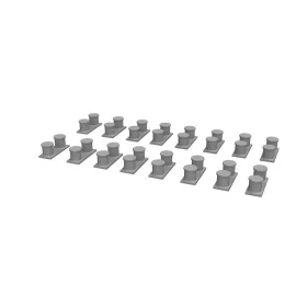   Eduard Accessories WWII USN battleship bollards PRINT - II. világháborús amerikai csatahajó-kikötőbakok, 3D nyomtatott