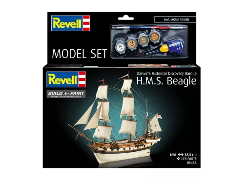 Revell Model Set HMS Beagle – 1:96 vitorláshajó makett