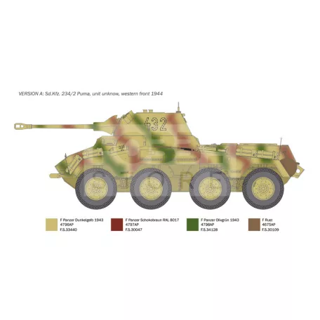 Italeri Sd.Kfz. 234/2 Puma 1:35 harcjármű makett 6572IT