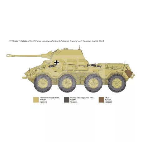 Italeri Sd.Kfz. 234/2 Puma 1:35 harcjármű makett 6572IT