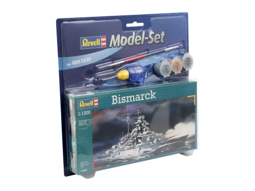 Revell Model Set Bismarck – 1:1200 hadihajó makett