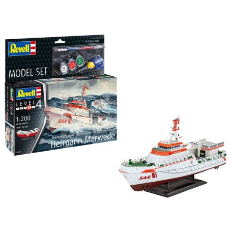 Revell Model Set - Search & Rescue Hermann Marwede 1:200 hajó makett 65812R