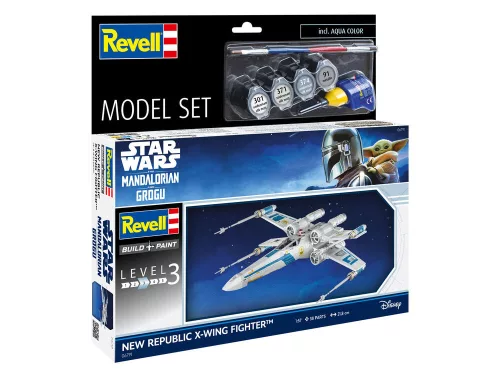 Revell Model Set The Mandalorian: New Republic X-Wing Fighter – 1:57 űrhajó makett