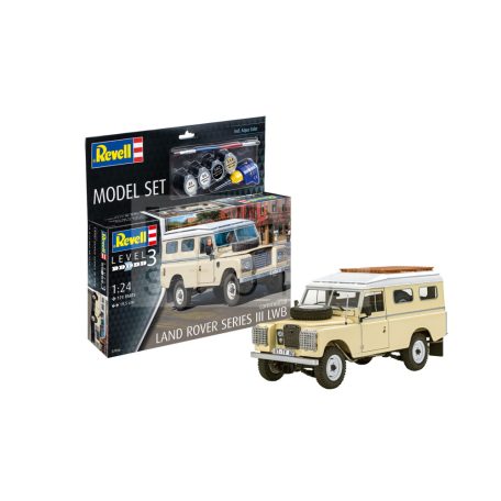 Revell Gift Set Land Rover Series III LWB 1:24 autó makett 67056R