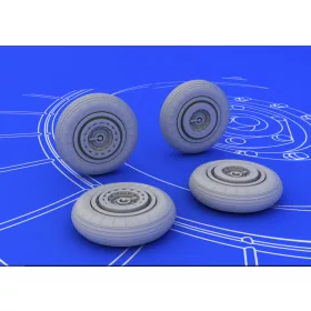 Eduard Accessories MiG-15 wheels for Eduard - kerékkészlet