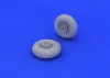 Eduard Accessories II-2 wheels for Tamiya - kerékkészlet