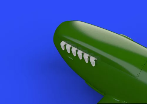 Eduard Accessories Spitfire exhaust stacks-fishtail f.Eduar - halfarok típusú kipufogócsonkok