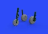 Eduard Accessories Me 262 wheels for Airfix - kerékkészlet