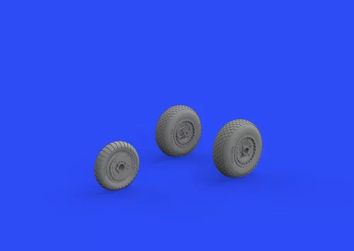 Eduard Accessories Me 262 wheels for Airfix - kerékkészlet