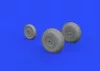 Eduard Accessories Me 262 wheels for Airfix - kerékkészlet