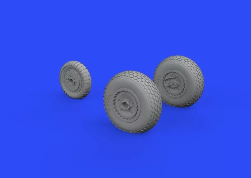 Eduard Accessories Me 262 wheels for Airfix - kerékkészlet