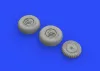 Eduard Accessories Me 262 wheels for Airfix - kerékkészlet