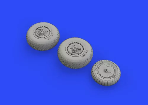 Eduard Accessories Me 262 wheels for Airfix - kerékkészlet