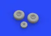 Eduard Accessories B-25 wheels for Hasegawa - kerékkészlet