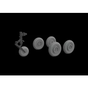 Eduard Accessories MiG-17 wheels for Airfix - kerékkészlet