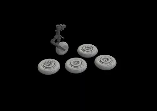 Eduard Accessories MiG-17 wheels for Airfix - kerékkészlet