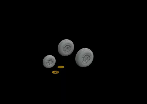 Eduard Accessories B-26 Marauder wheels for Eduard/Hasegawa - kerékkészlet