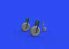 Eduard Accessories Beaufort Mk.I wheels for Airfix - kerékkészlet