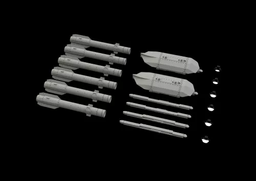 Eduard Accessories Brimstone w/ AGLM III rack 1/72 - Brimstone rakéták AGLM III tartóval – részletező készlet