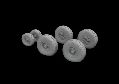 Eduard Accessories C-130 wheels 1/72 for ZVEZDA - kerékkészlet