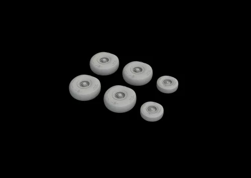 Eduard Accessories C-130 wheels 1/72 for ZVEZDA - kerékkészlet