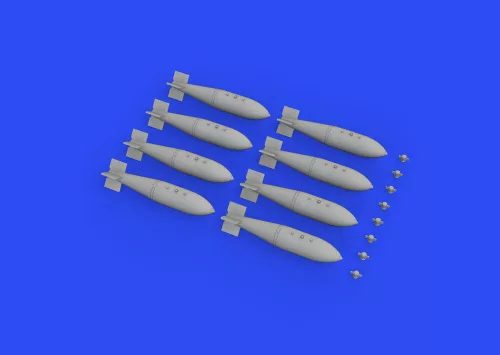 Eduard Accessories British 1000lb free fall bombs - brit 1000lb free fall bomba – bombafegyverzet-készlet