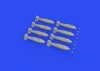 Eduard Accessories British 1000lb retarded bombs - brit 1000lb retarded bomba – bombafegyverzet-készlet