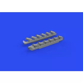   Eduard Accessories P-51B/C exhausts stacks PRINT for ARMA HOBBY - 3D nyomtatott kipufogócsonkok