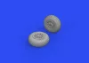 Eduard Accessories P-51B/C wheels diamond tread for ARMA HOBBY - kerékkészlet