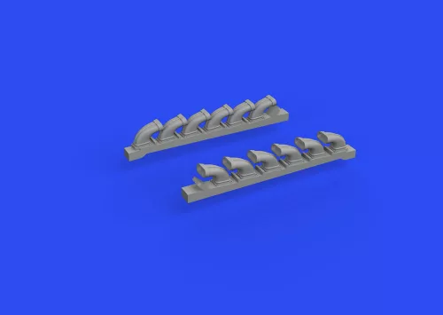 Eduard Accessories S-199 exhaust stacks PRINT 1/72 - 3D nyomtatott kipufogócsonkok