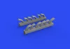 Eduard Accessories Fw 190D exhaust stacks PRINT 1/72 - 3D nyomtatott kipufogócsonkok