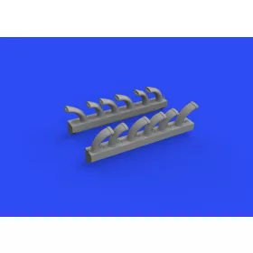   Eduard Accessories Fw 190D exhaust stacks PRINT 1/72 - 3D nyomtatott kipufogócsonkok