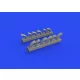 Eduard Accessories Fw 190D exhaust stacks PRINT 1/72 - 3D nyomtatott kipufogócsonkok