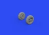 Eduard Accessories F4F wheels late PRINT for ARMA HOBBY - kerékkészlet