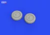 Eduard Accessories F4F wheels late w/rims PRINT for ARMA HOBBY - kerékkészlet